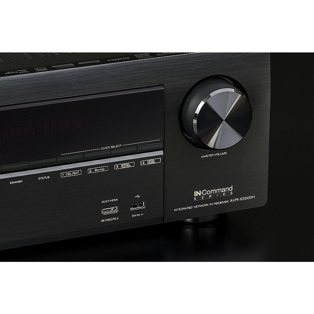 Denon AVR-X3500H 7.2 AV Receiver Schwarz 4K DLNA BT WLAN HEOS Alexa