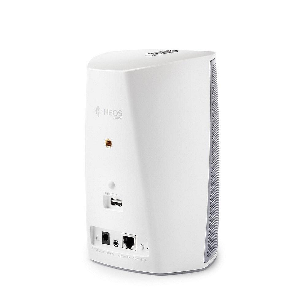Denon HEOS 1 HS2 wireless Lautsprecher Multiroom  inkl. Go Pack mit Akku weiß