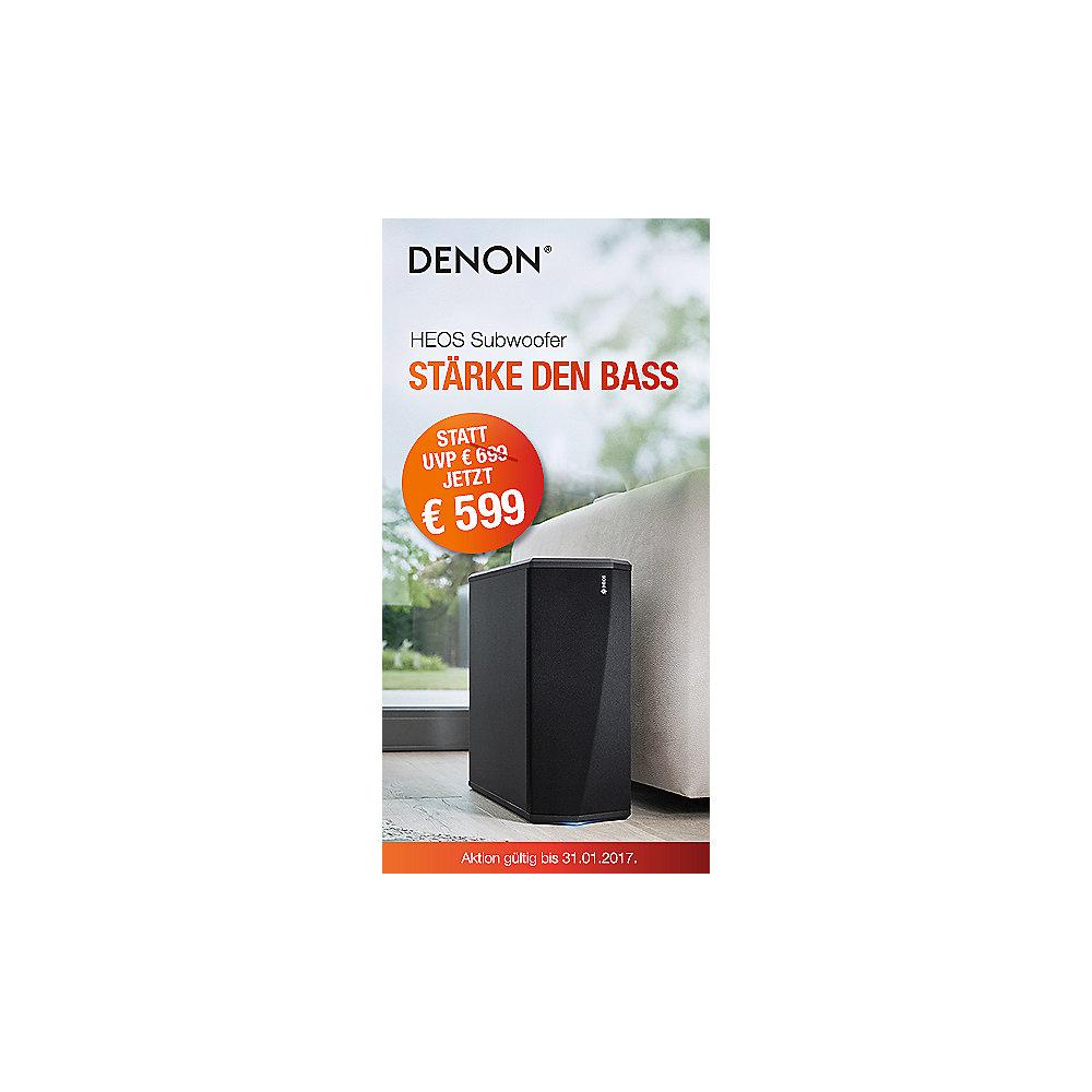 Denon HEOS SUBWOOFER  für HEOS-BAR und HEOS AVR, Schwarz