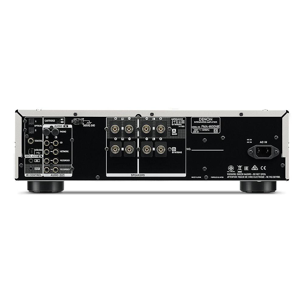 Denon PMA-1600NE Stereo-Vollverstärker mit Ultra High Current Endstufe, silber, Denon, PMA-1600NE, Stereo-Vollverstärker, Ultra, High, Current, Endstufe, silber