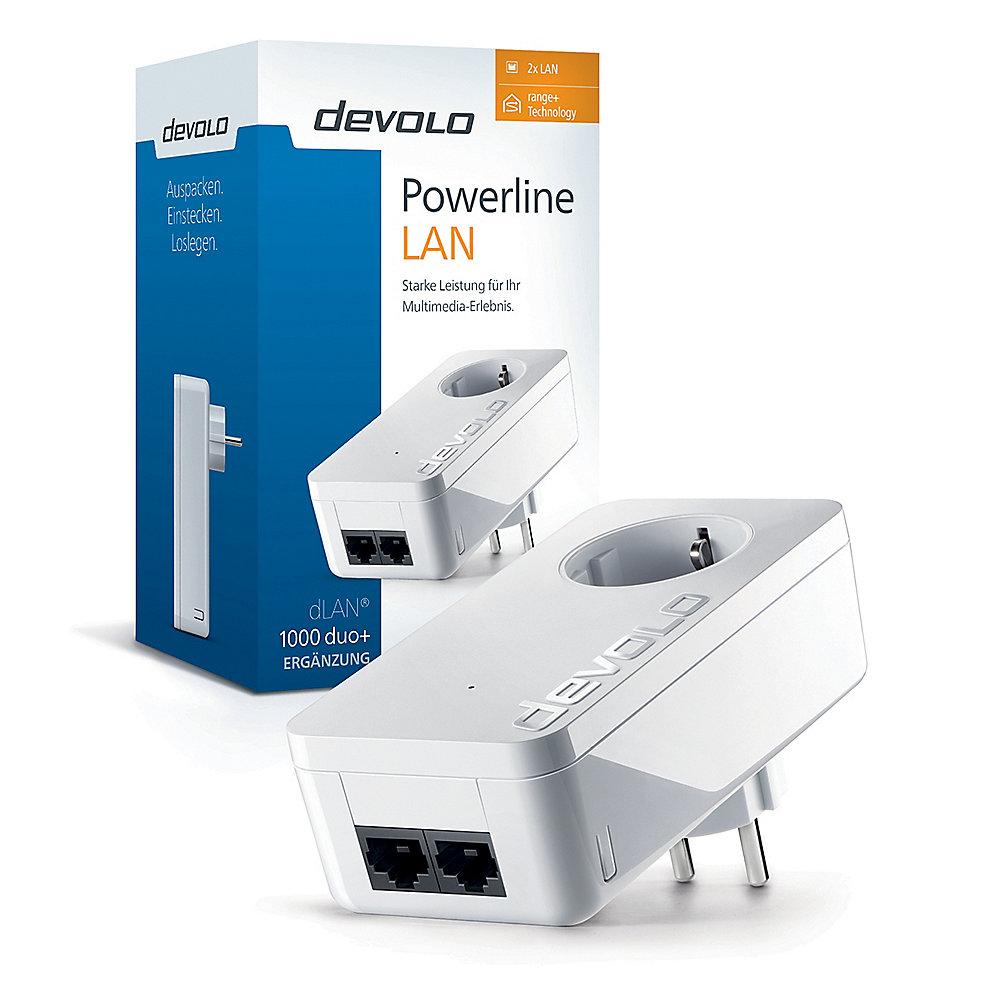 devolo dLAN 1000 duo  (1000Mbit, Powerline, 2xLAN, Steckdose), devolo, dLAN, 1000, duo, , 1000Mbit, Powerline, 2xLAN, Steckdose,