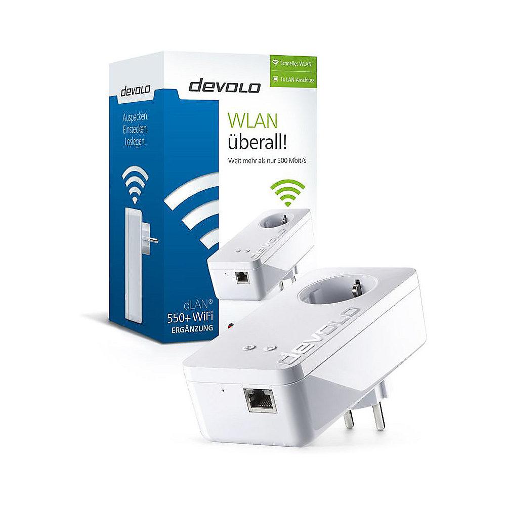 devolo dLAN 500 duo Starter Kit   dLAN 550  WiFi Einzeladapter