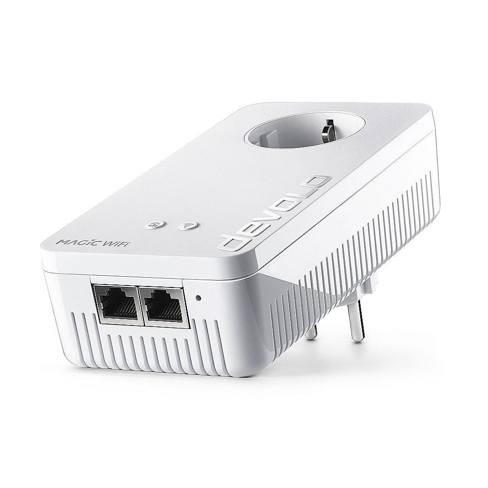 devolo Magic 1 WiFi 2-1-1 Einzeladapter (1200mbps Powerline   2xLAN)