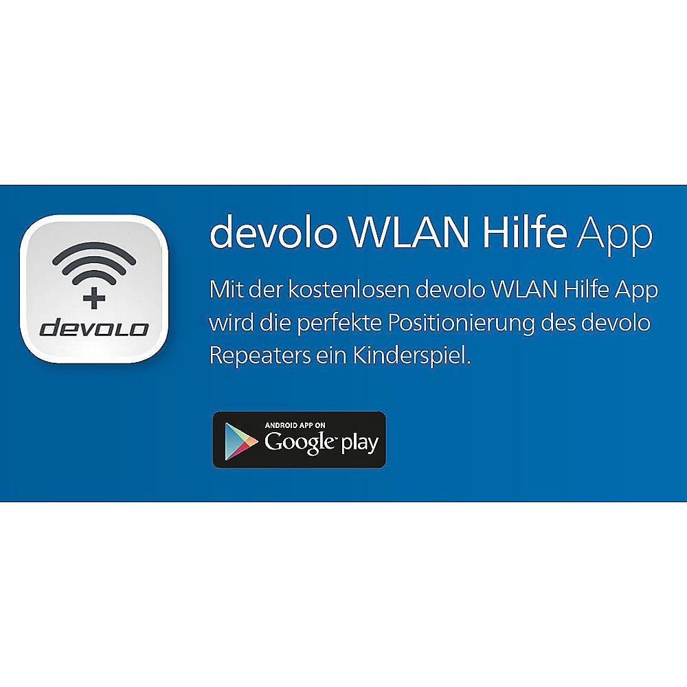 devolo WiFi Repeater ac (1200Mbit, 1xGB LAN, WPS, WLAN Repeater, Verstärker), devolo, WiFi, Repeater, ac, 1200Mbit, 1xGB, LAN, WPS, WLAN, Repeater, Verstärker,