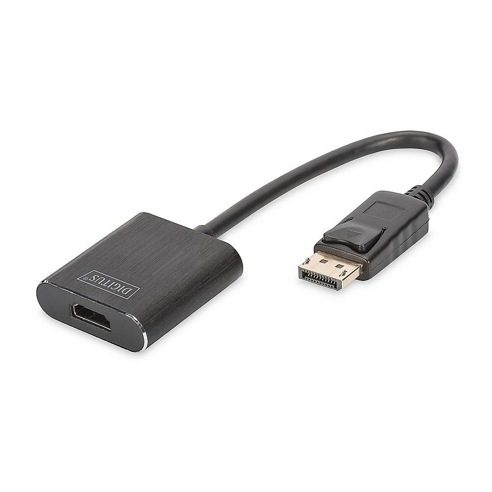 DIGITUS Displayport Konverter DP zu HDMI St./Bu. UHD schwarz