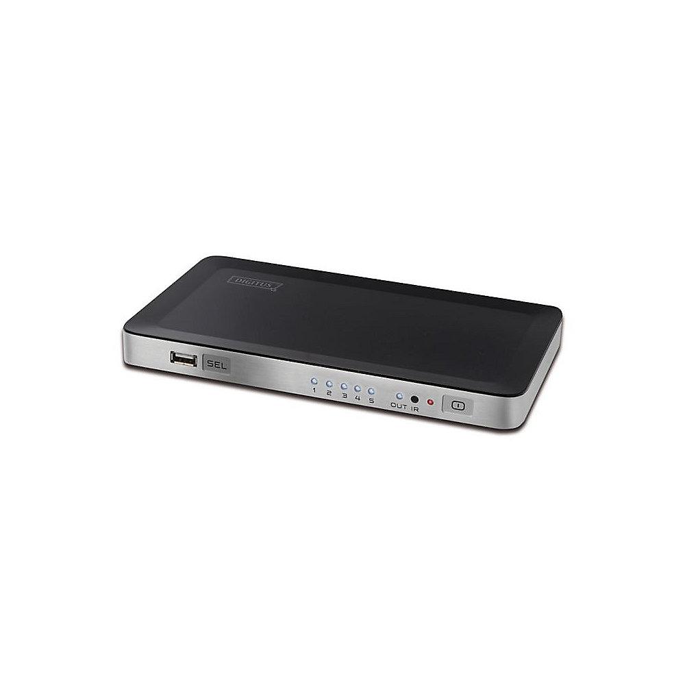 DIGITUS DS-45310 USB 2.0 4 1 Port HDMI Video Switch mit int. PC Verbindung