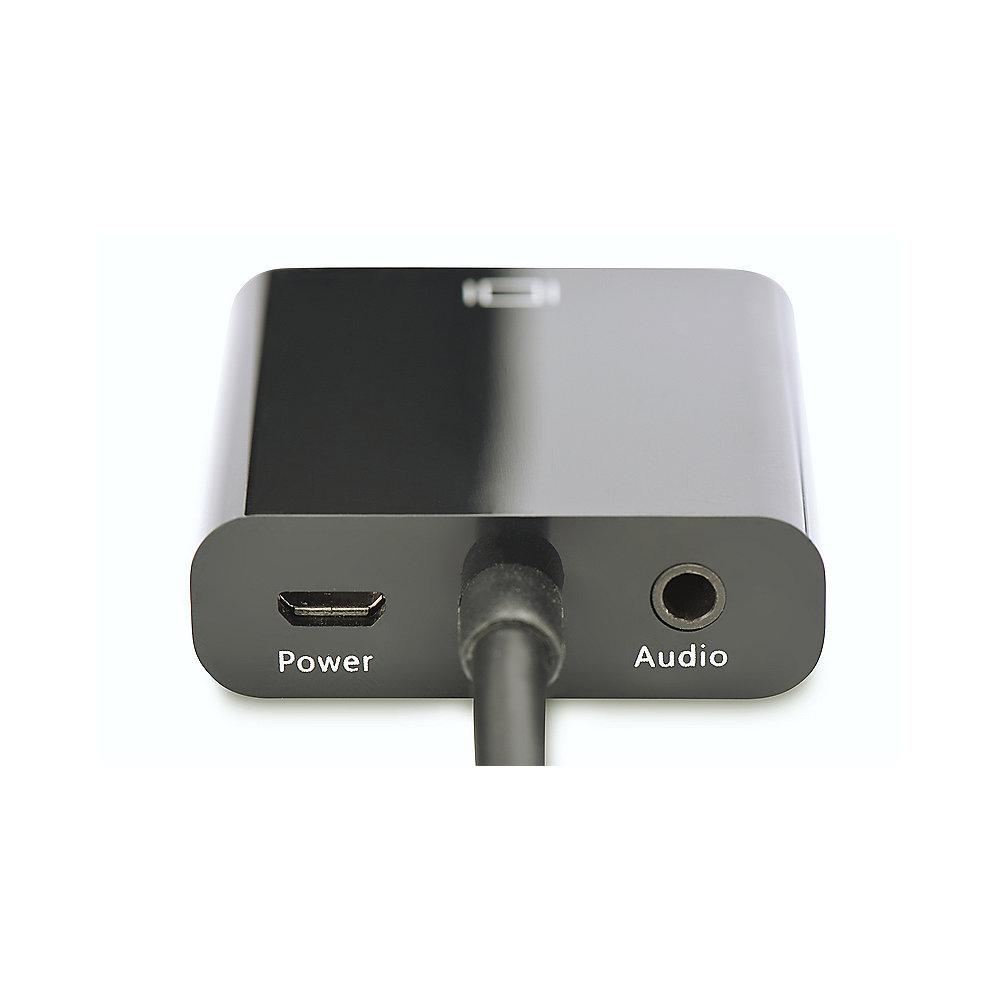 DIGITUS HDMI Adapter micro-D zu VGA St./Bu. schwarz