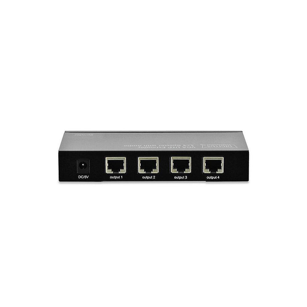 DIGITUS Professional 4-Port VGA UTP Extender, DIGITUS, Professional, 4-Port, VGA, UTP, Extender