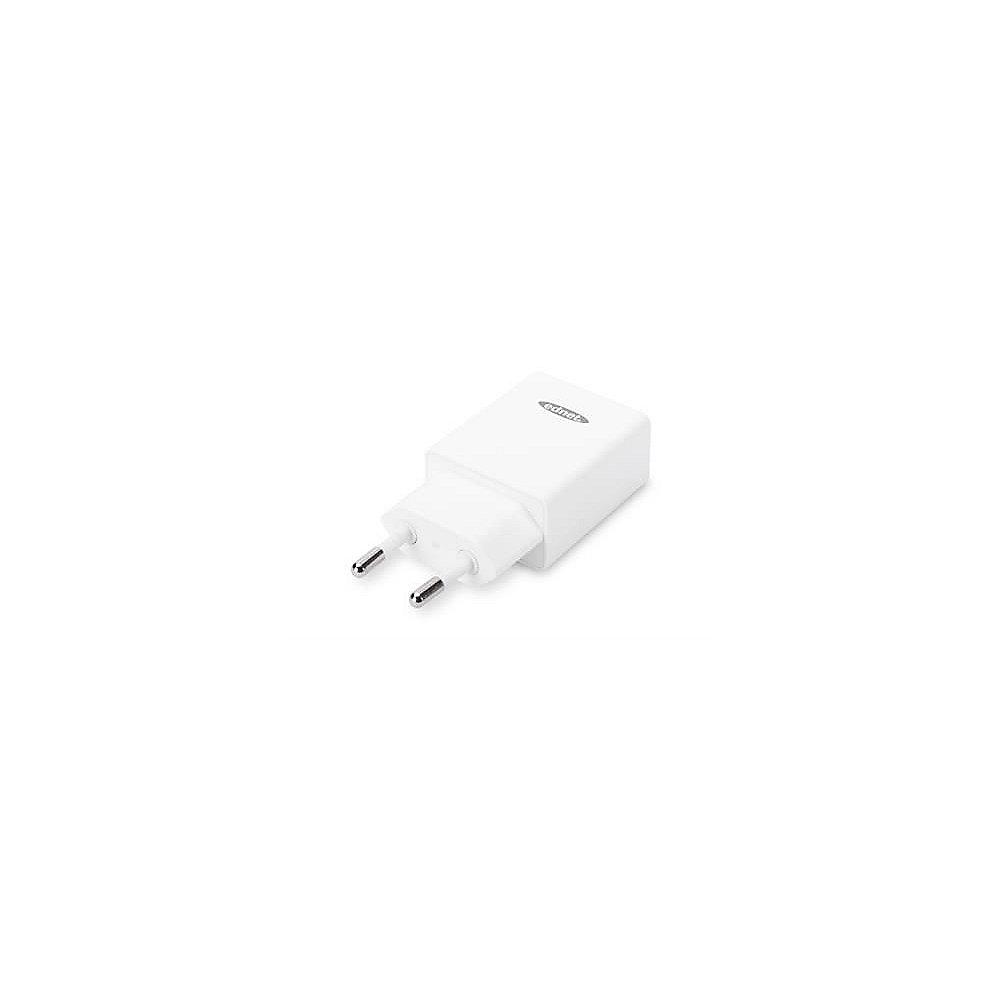 ednet Universal USB Lade Adapter für Mobilgeräte USB-A Bu. weiß 31810