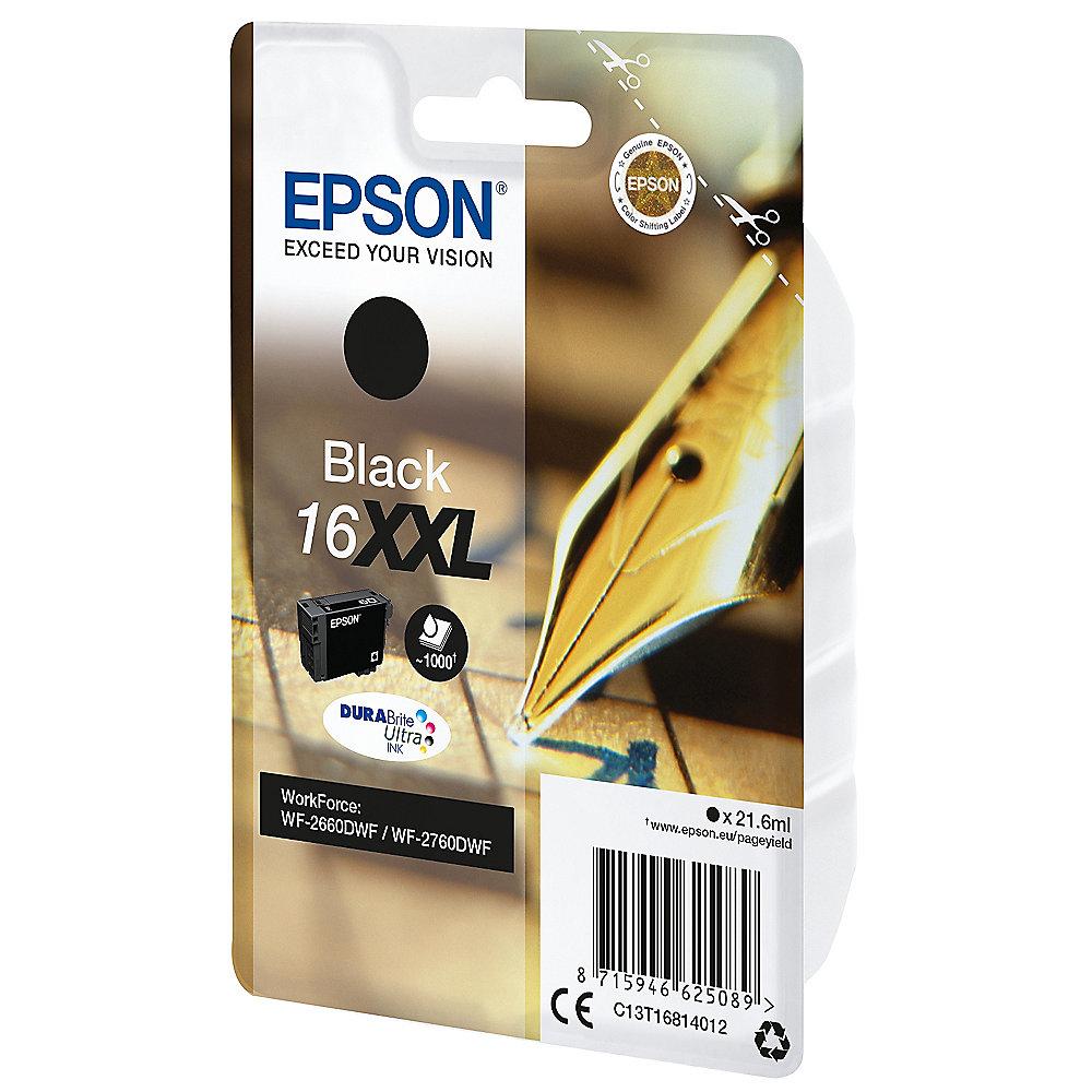Epson 16XXL Original Druckerpatrone Schwarz extra hohe Kapazität T1681