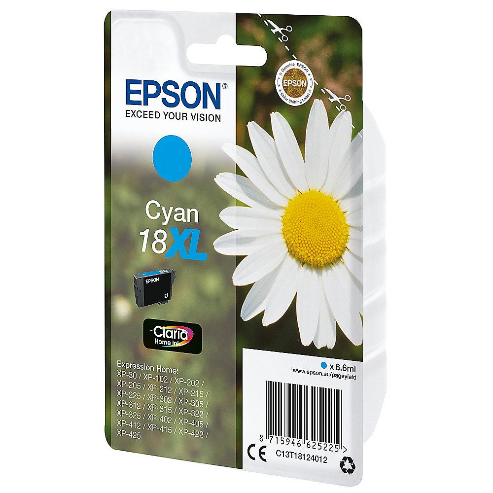 Epson C13T18124012 Druckerpatrone 18XL cyan