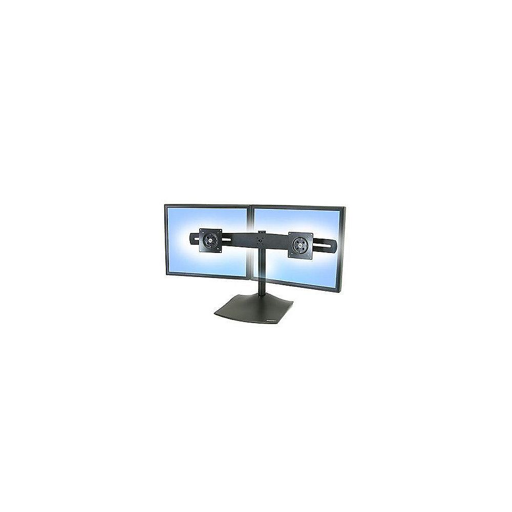 ERGOTRON Serie DS100 Standfuß für zwei Monitore horizontal angeordnet, ERGOTRON, Serie, DS100, Standfuß, zwei, Monitore, horizontal, angeordnet