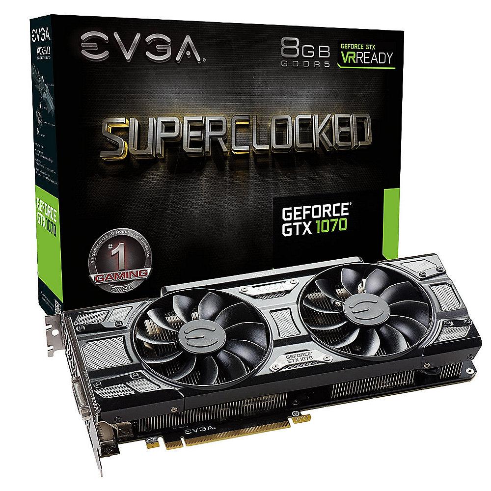 EVGA GeForce GTX 1070 SC Gaming ACX 3.0 Black Ed. 8GB DVI/HDMI/3xDP Grafikkarte