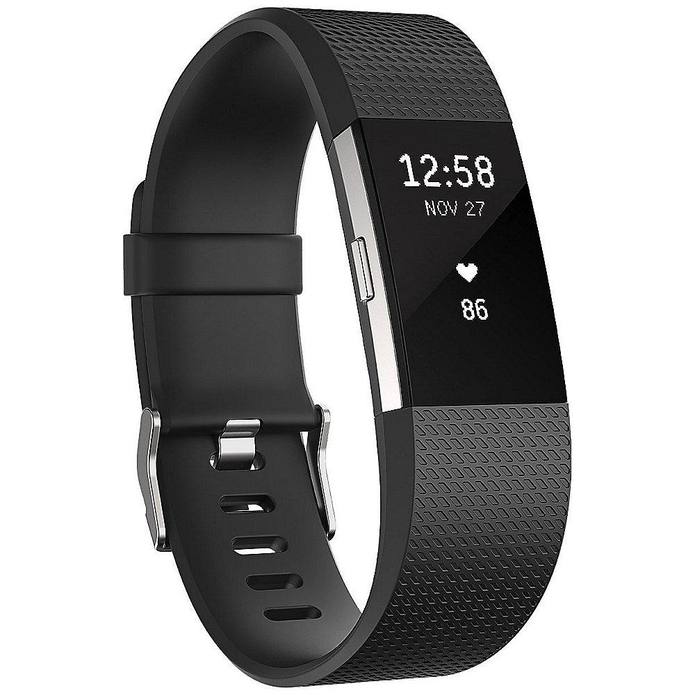 Fitbit Charge 2 Armband zur Herzfrequenz- und Fitnessaufzeichnung schwarz large