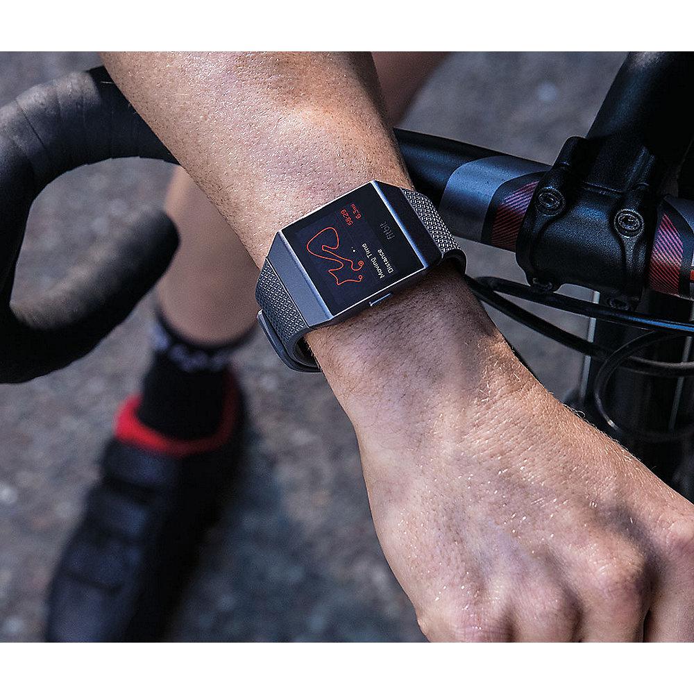 Fitbit Ionic Gesundheits- und Fitness-Smartwatch blue-gray/white