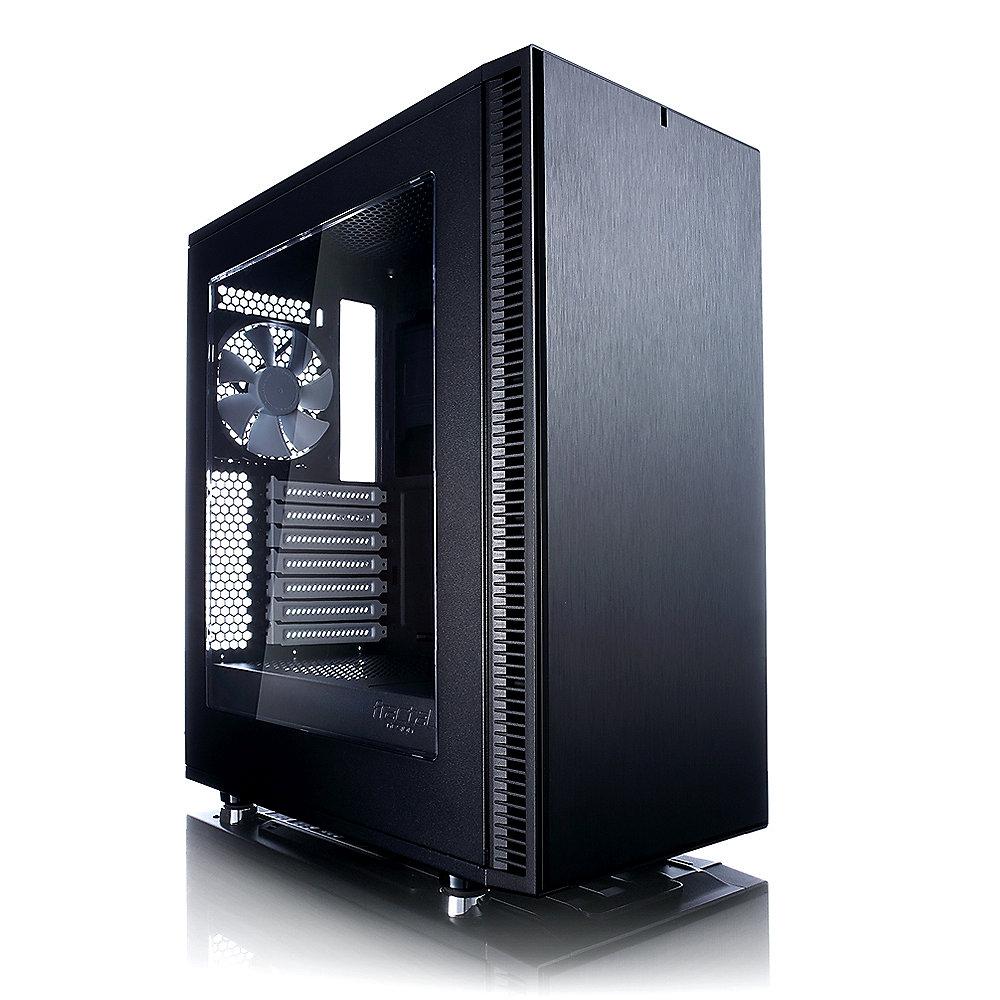 Fractal Design Define C ATX Gaming Gehäuse mit Seitenfenster, schallgedämmt