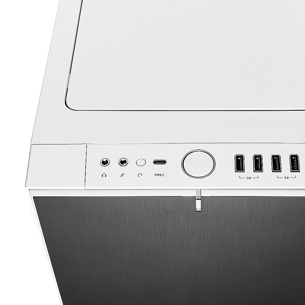 Fractal Design Define R6 USB-C White TG ATX Gaming Gehäuse, schallgedämmt