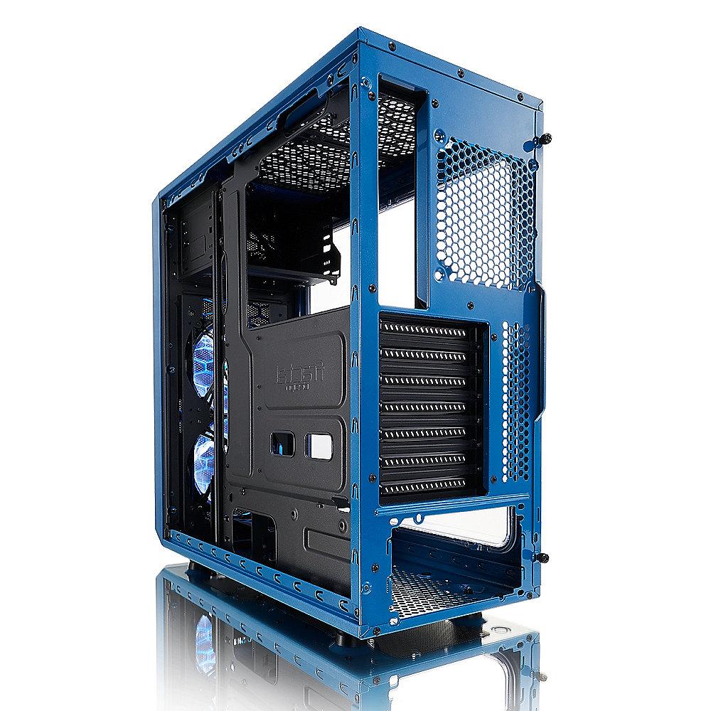 Fractal Design Focus G ATX Gaming Gehäuse mit Seitenfenster, Blau