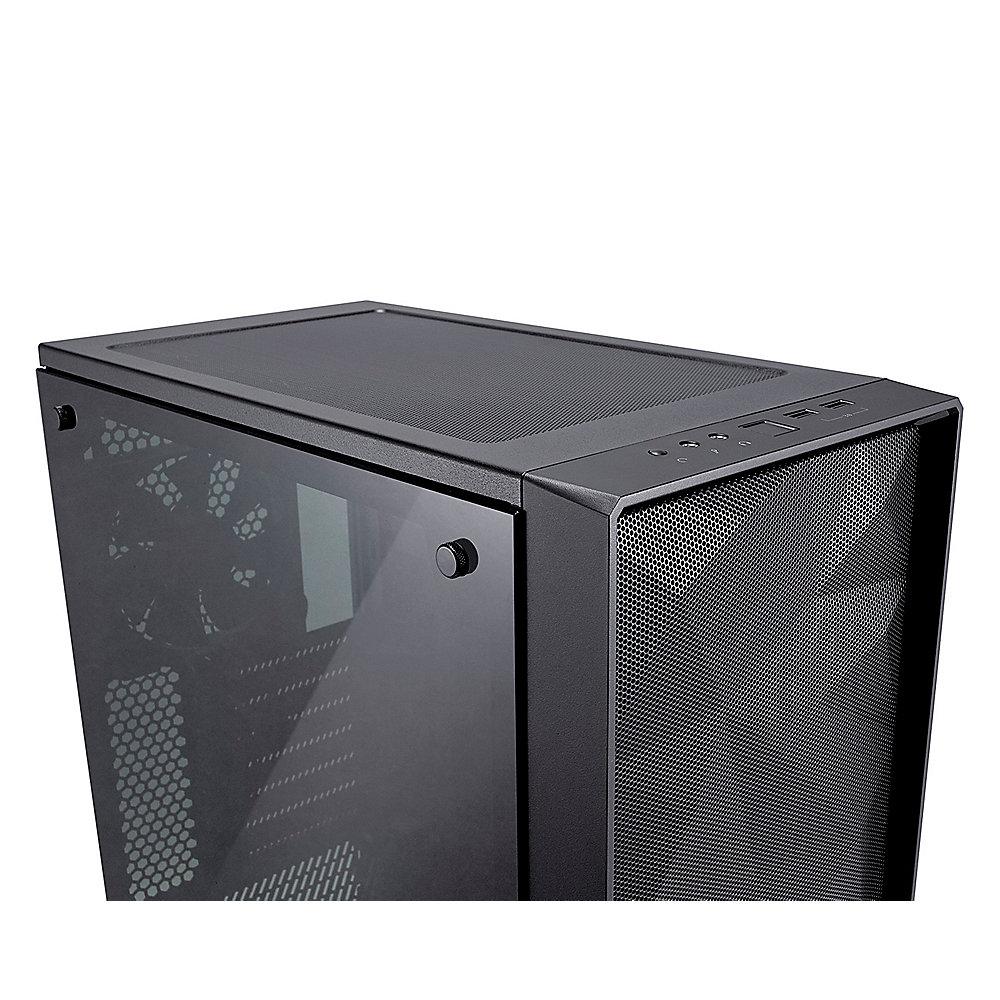 Fractal Design Meshify C ATX Gaming Gehäuse mit TG Seitenfenster, schallgedämmt