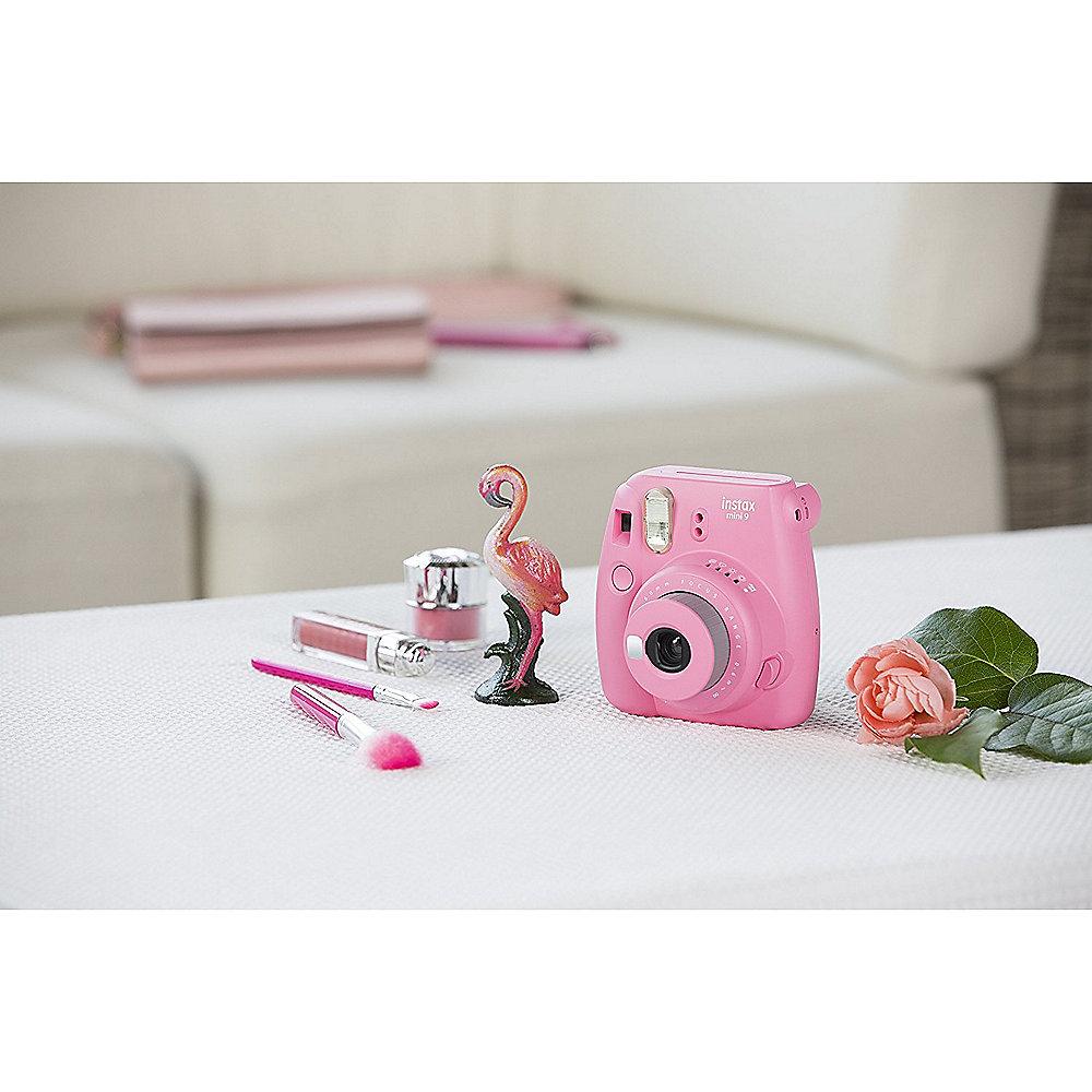 Fujifilm Instax Mini 9 Sofortbildkamera flamingorosa, Fujifilm, Instax, Mini, 9, Sofortbildkamera, flamingorosa