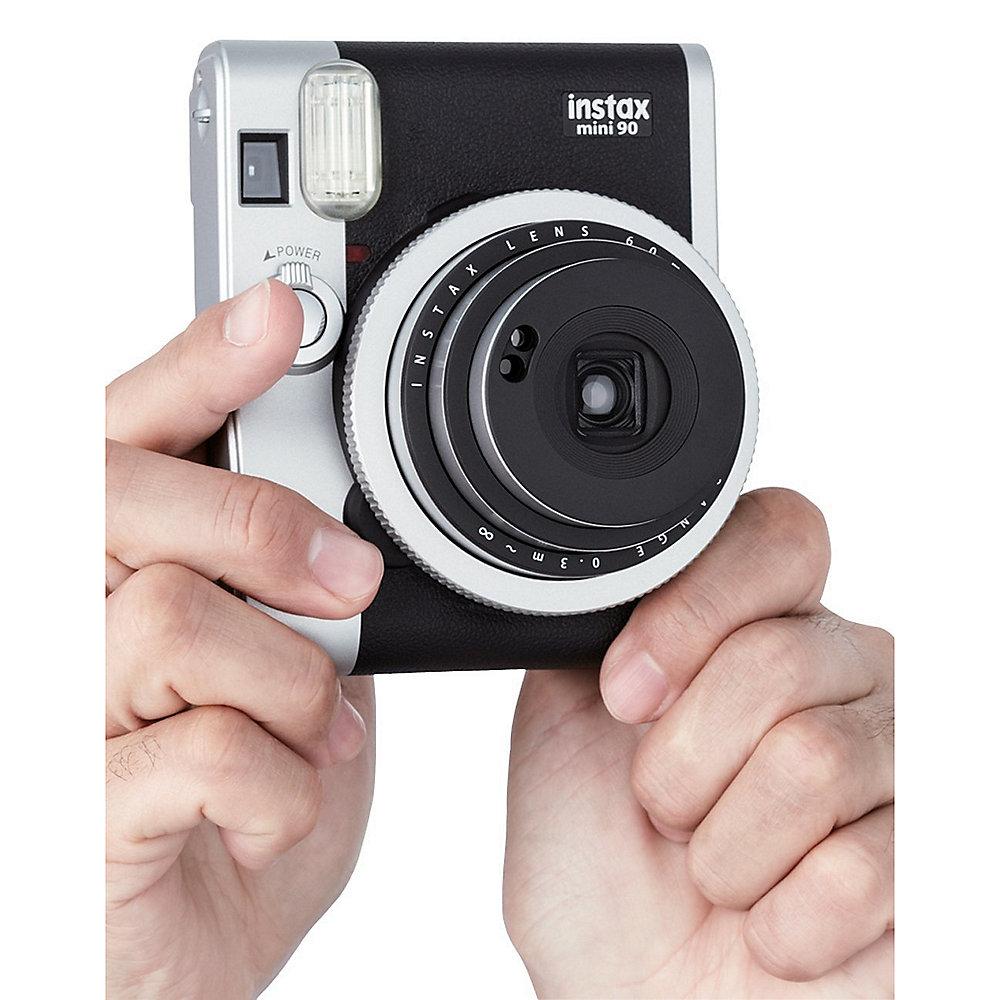 Fujifilm Instax Mini 90 neo Sofortbildkamera schwarz, Fujifilm, Instax, Mini, 90, neo, Sofortbildkamera, schwarz