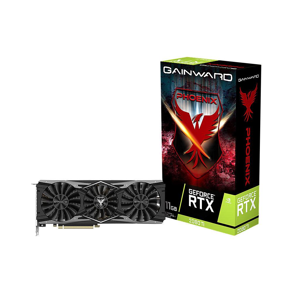 Gainward GeForce RTX 2080Ti Phoenix 11GB GDDR6 Grafikkarte 3xDP/HDMI/USB-C, Gainward, GeForce, RTX, 2080Ti, Phoenix, 11GB, GDDR6, Grafikkarte, 3xDP/HDMI/USB-C