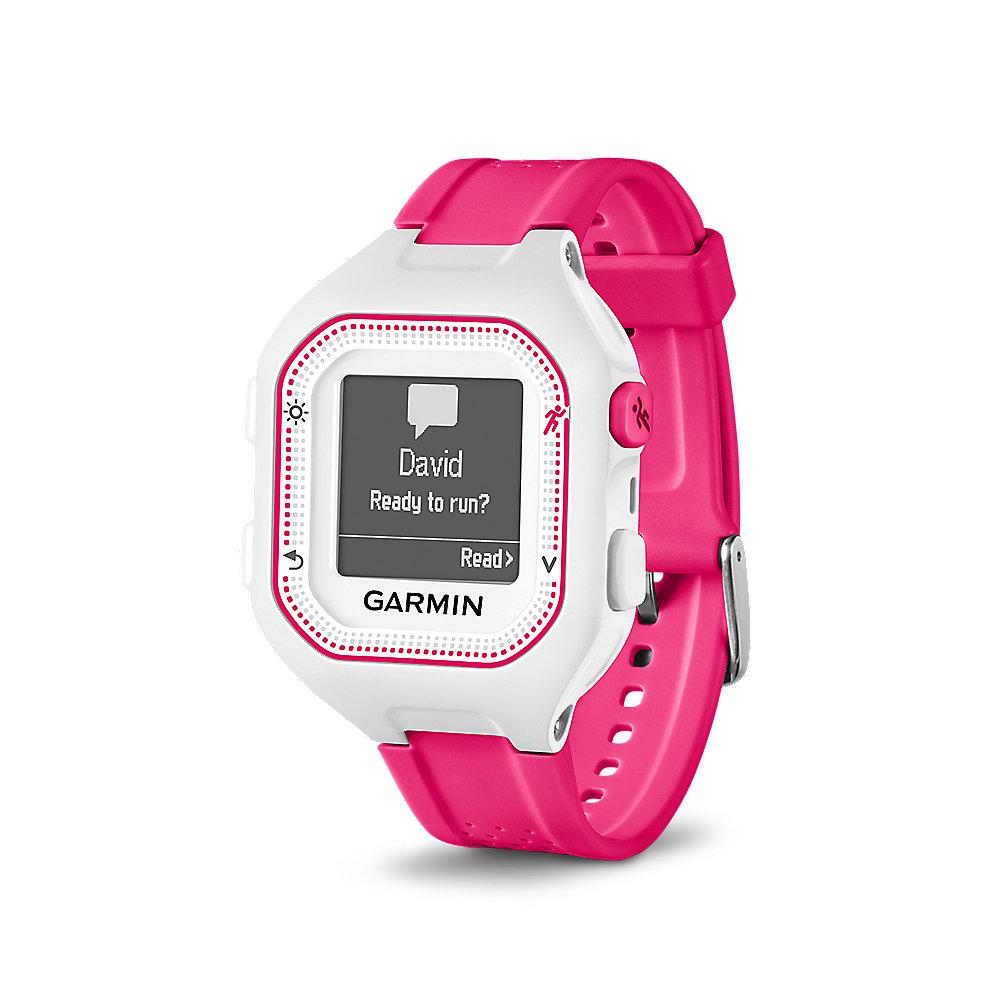 Garmin Forerunner 25 weiß/pink Fitnesstracker