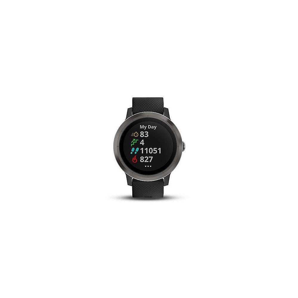 Garmin vivoactive 3 Smartwatch Schwarz/Schiefer, Garmin, vivoactive, 3, Smartwatch, Schwarz/Schiefer