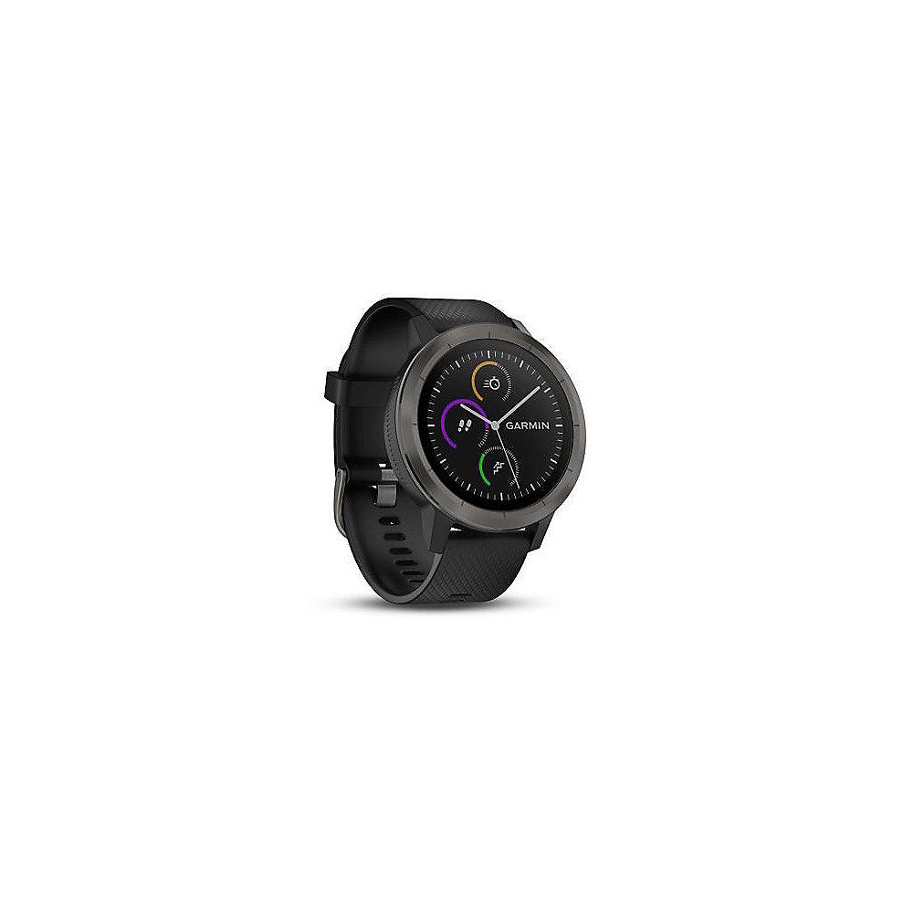 Garmin vivoactive 3 Smartwatch Schwarz/Schiefer, Garmin, vivoactive, 3, Smartwatch, Schwarz/Schiefer