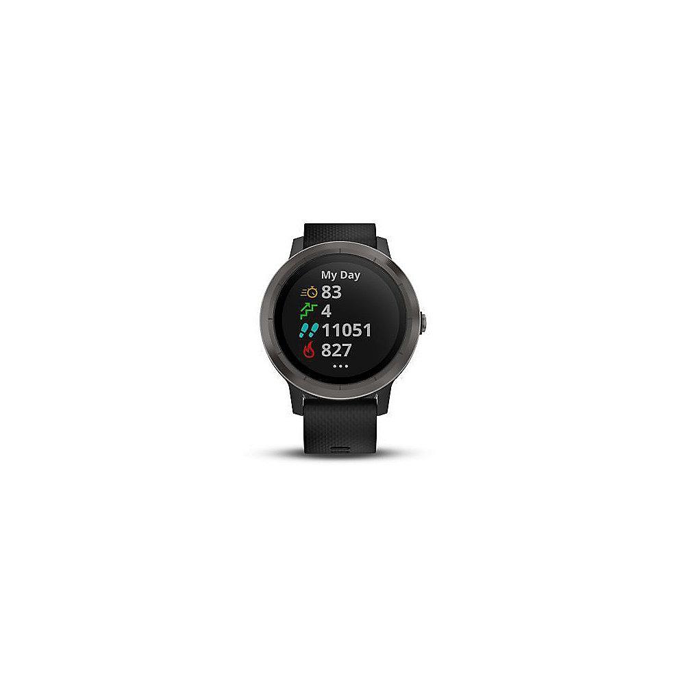 Garmin vivoactive 3 Smartwatch Schwarz/Schiefer, Garmin, vivoactive, 3, Smartwatch, Schwarz/Schiefer