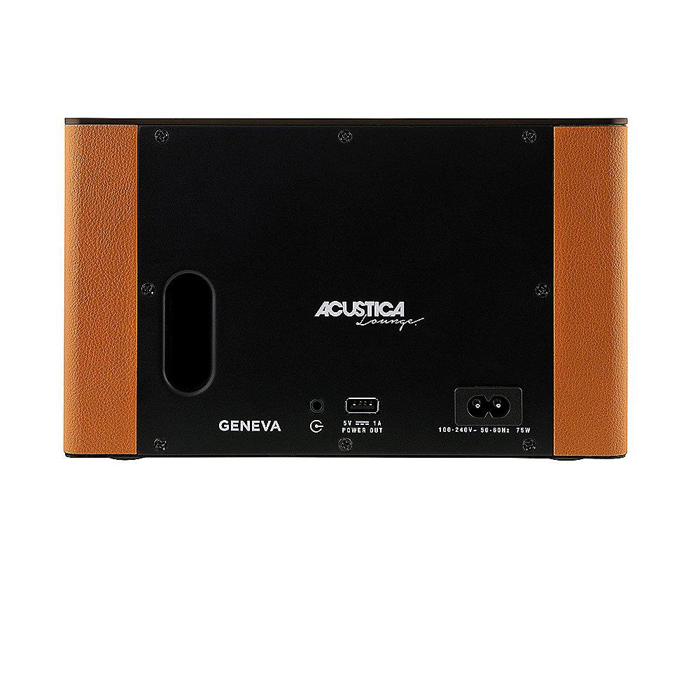 Geneva ACUSTICA/Lounge Bluetooth Lautsprecher und Line-Eingang - cognac