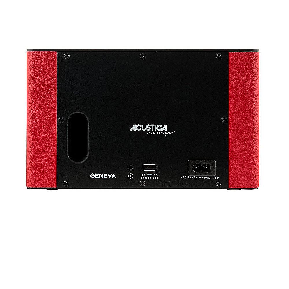 Geneva ACUSTICA/Lounge Bluetooth Lautsprecher und Line-Eingang - rot, Geneva, ACUSTICA/Lounge, Bluetooth, Lautsprecher, Line-Eingang, rot