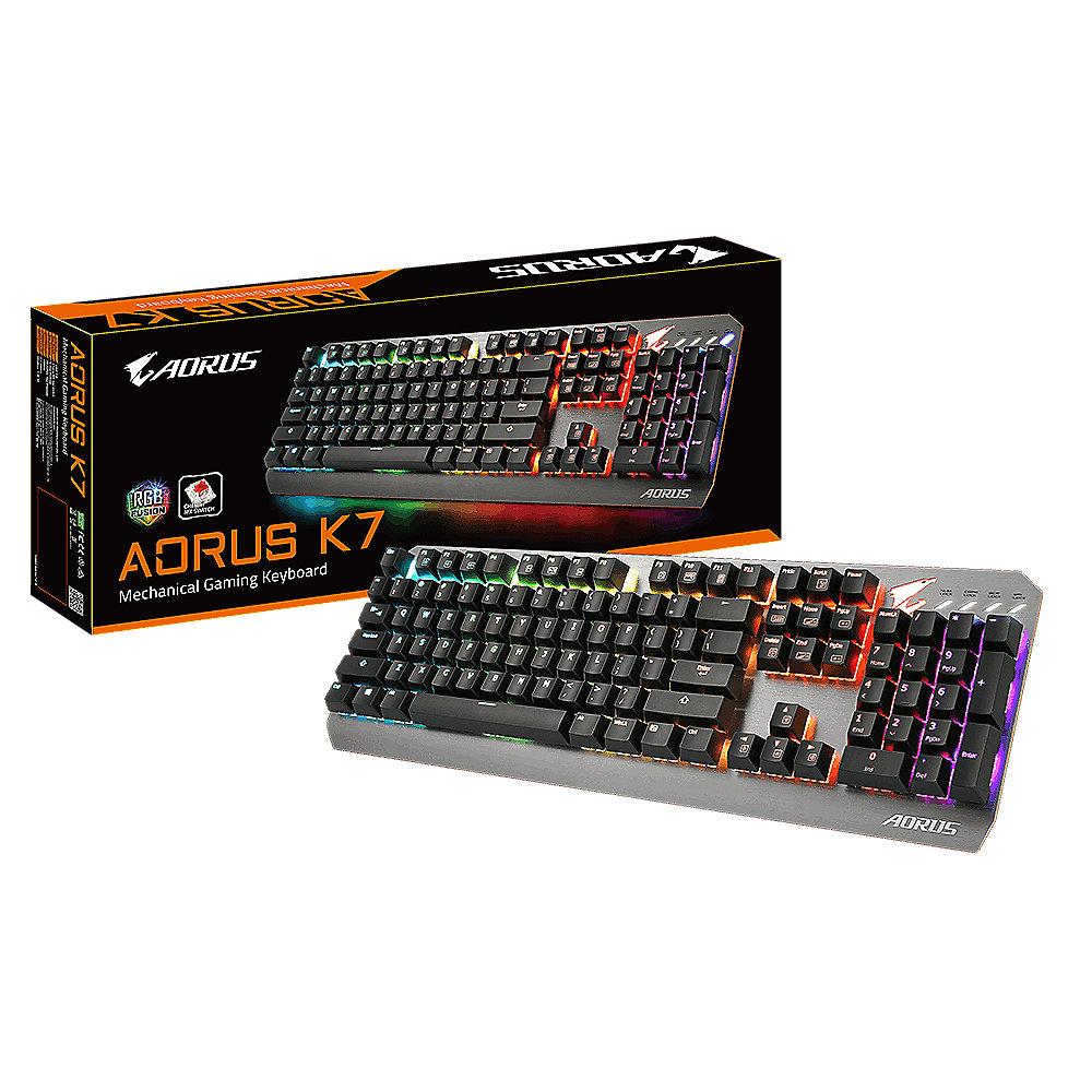 Gigabyte Aorus K7 Gaming Tastatur, RGB Beleuchtung, Gigabyte, Aorus, K7, Gaming, Tastatur, RGB, Beleuchtung