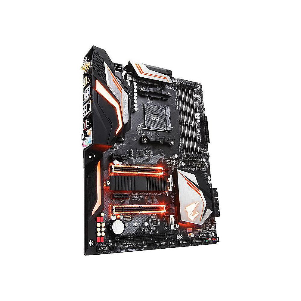 Gigabyte AORUS X470 GAMING 5 WIFI ATX Mainboard Sockel AM4 USB3.1(C)/2xM.2/WIFI