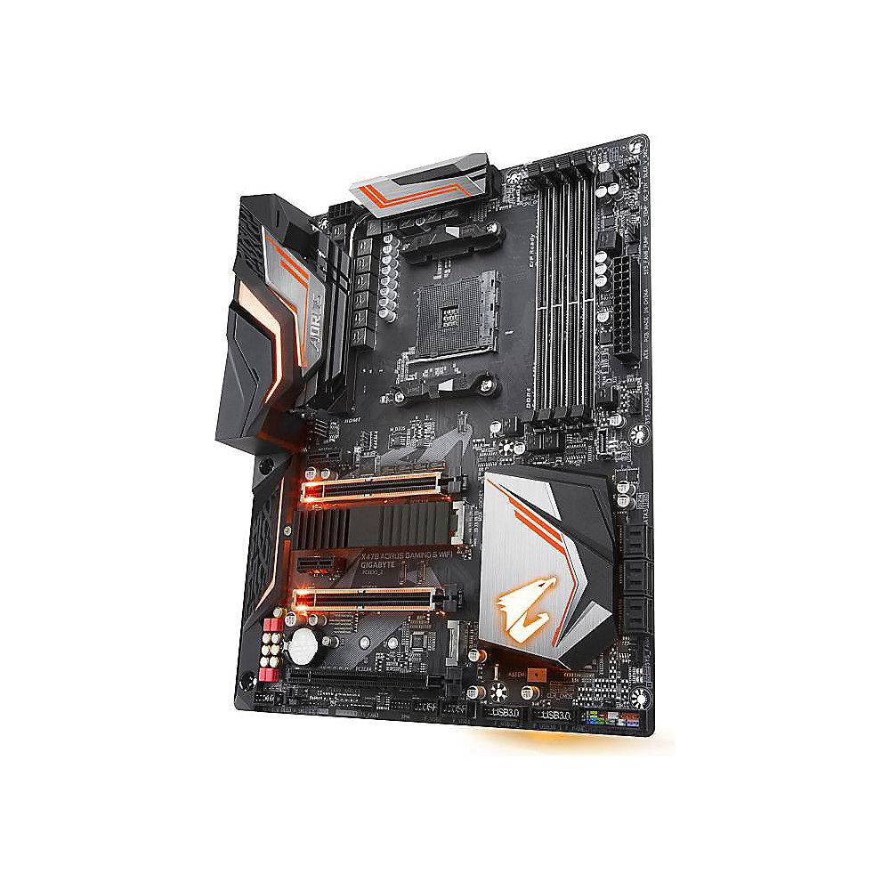 Gigabyte AORUS X470 GAMING 5 WIFI ATX Mainboard Sockel AM4 USB3.1(C)/2xM.2/WIFI