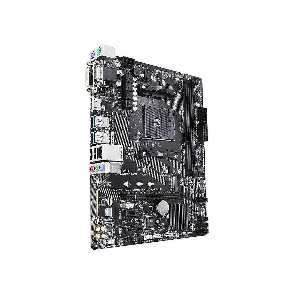 Gigabyte GA-A320M-S2H mATX Mainboard Sockel AM4 GL/HDMI/DVI/VGA/M.2, Gigabyte, GA-A320M-S2H, mATX, Mainboard, Sockel, AM4, GL/HDMI/DVI/VGA/M.2