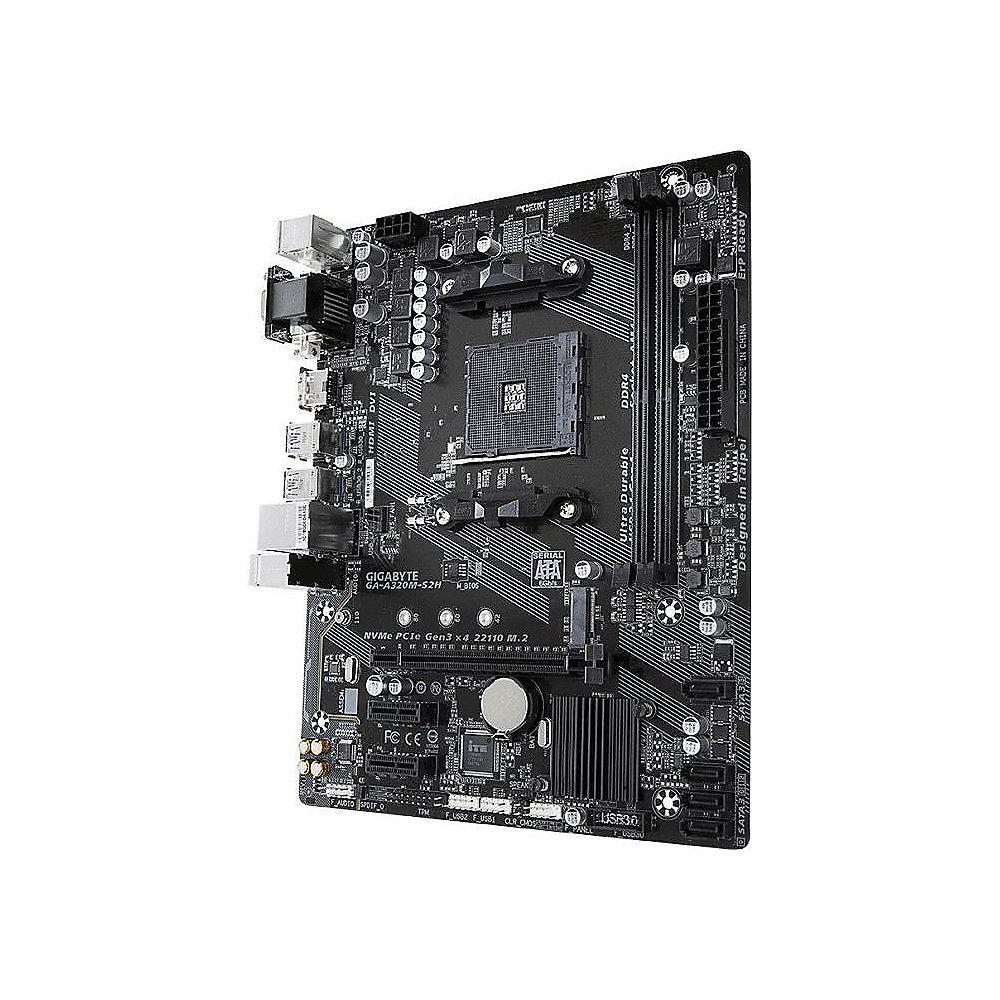 Gigabyte GA-A320M-S2H mATX Mainboard Sockel AM4 GL/HDMI/DVI/VGA/M.2, Gigabyte, GA-A320M-S2H, mATX, Mainboard, Sockel, AM4, GL/HDMI/DVI/VGA/M.2