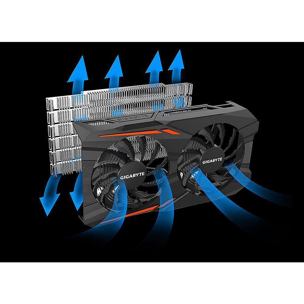 Gigabyte GeForce GTX 1050Ti OC 4GB GDDR5 Grafikkarte DVI/HDMI/DP