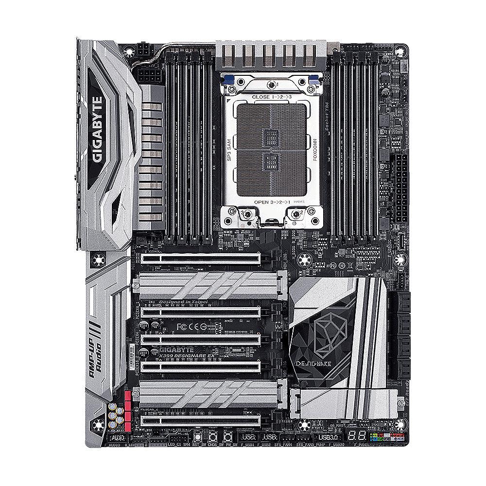 Gigabyte X399 DESIGNARE EX ATX Mainboard TR4 USB3.1(TypC-Gen2)/3xM.2/WiFi/BT