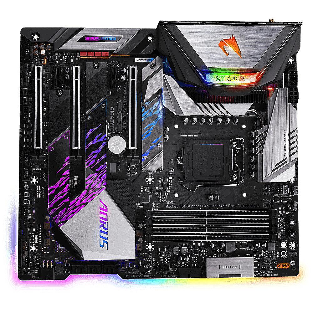 Gigabyte Z390 AORUS Xtreme EATX Mainboard Sockel 1151 HDMI/3xM.2/TB3/WIFI/USB3.1