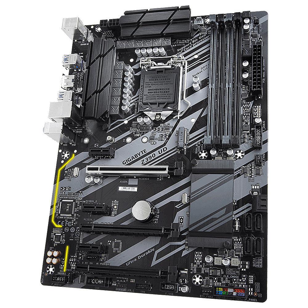 Gigabyte Z390 UD ATX Mainboard Sockel 1151 HDMI/M.2/USB3.0