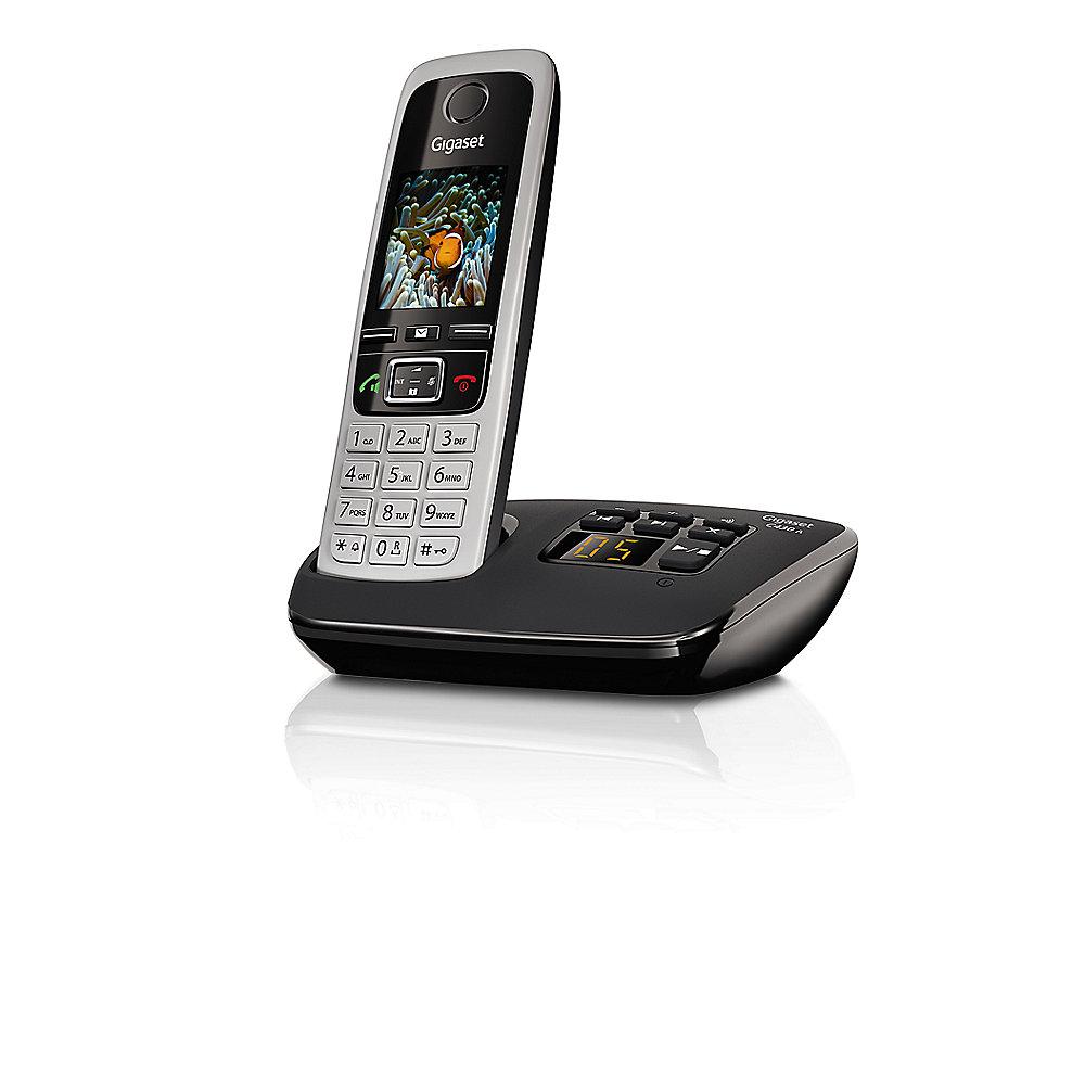 Gigaset C430A schnurloses Festnetztelefon (analog) mit AB, schwarz