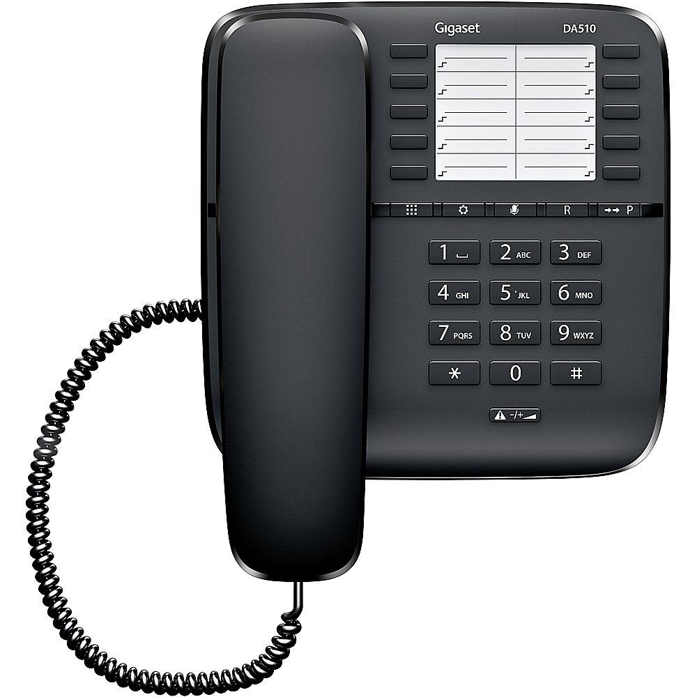 Gigaset DA510 schnurgebundenes Festnetztelefon (analog), schwarz