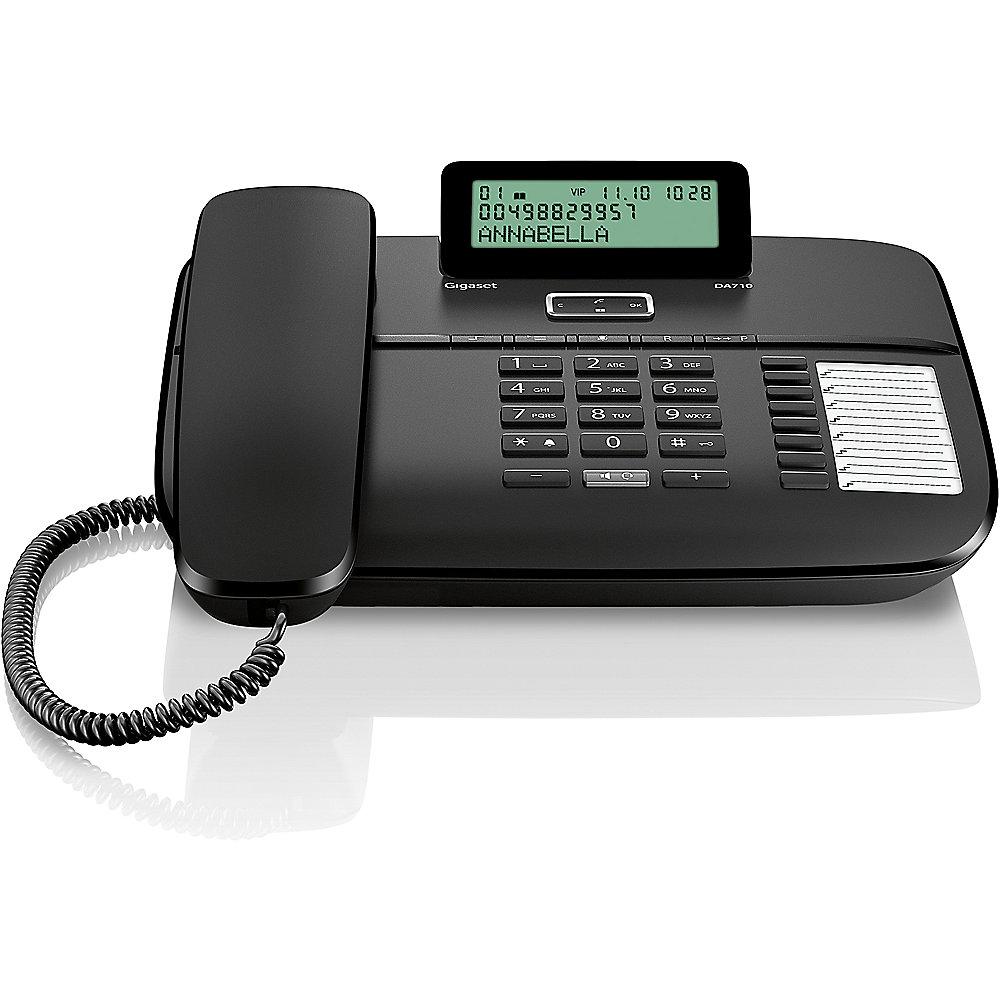 Gigaset DA710 schnurgebundenes Festnetztelefon (analog), schwarz