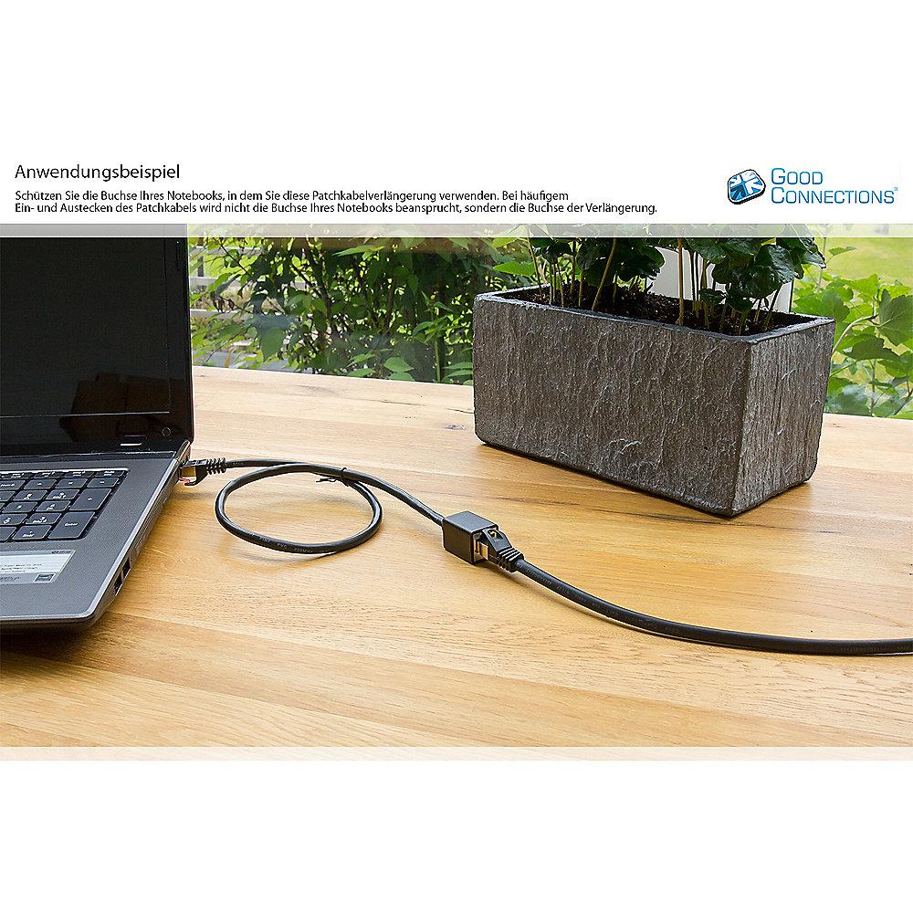 Good Connections RNS Patchkabelverlängerung CAT6 S/FTP PiMF schwarz 5,0m