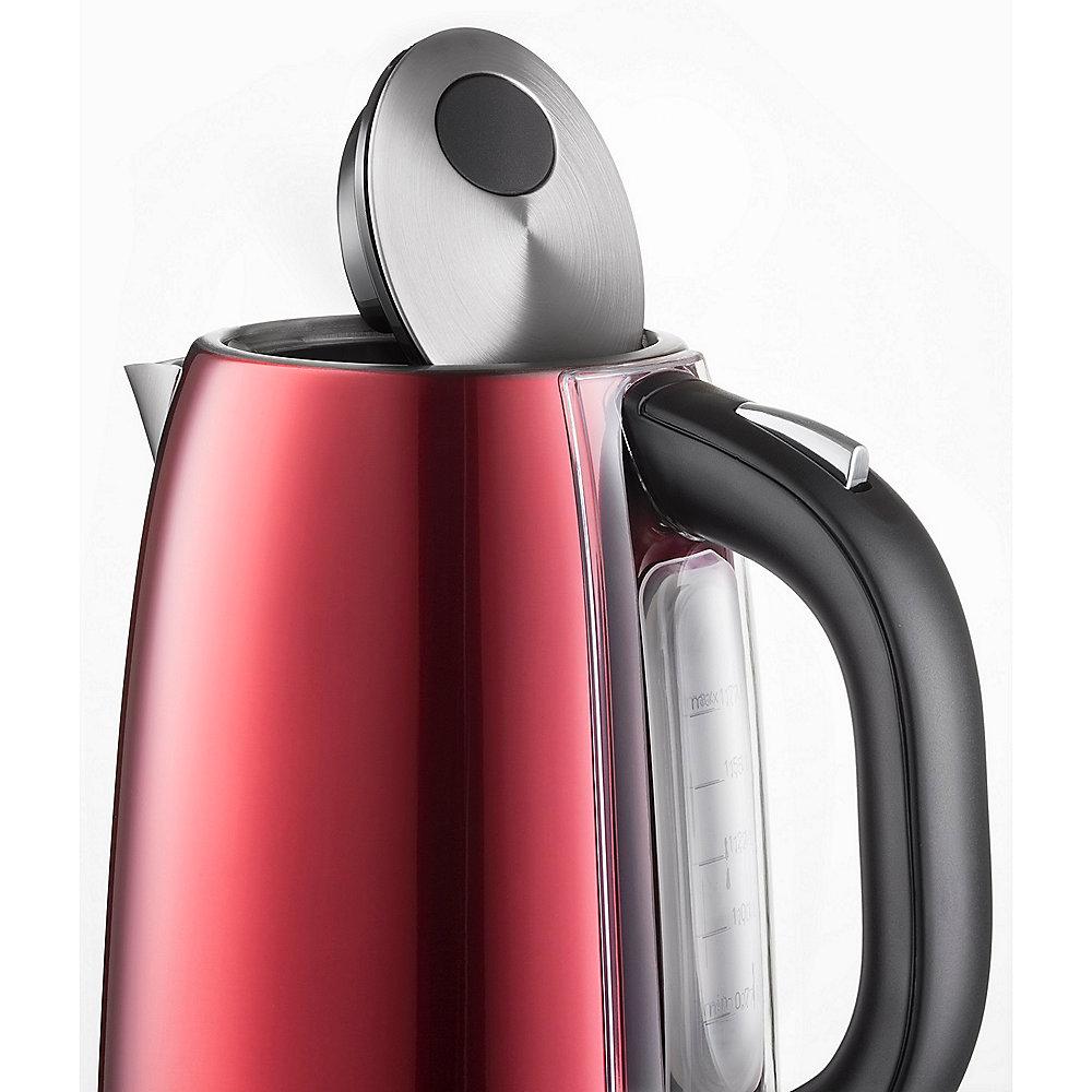 Grundig WK 6330 Wasserkocher Red Sense 3000 W Rot / Edelstahl 1,7 Liter