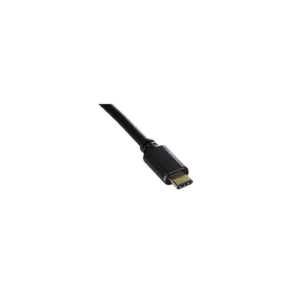 Hama USB 2.0 Kabel 0,75m Typ-C St./St. schwarz