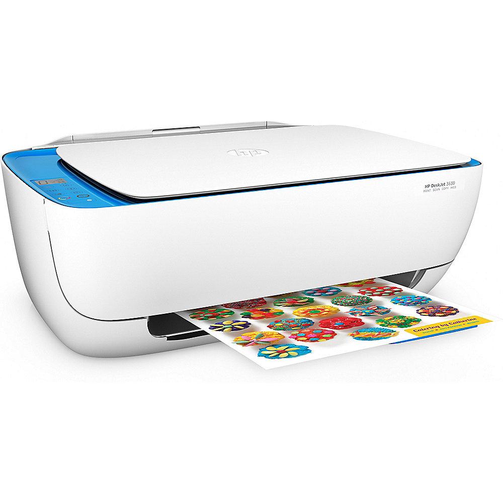 HP DeskJet 3639 Tintenstrahl-Multifunktionsdrucker Scanner Kopierer WLAN
