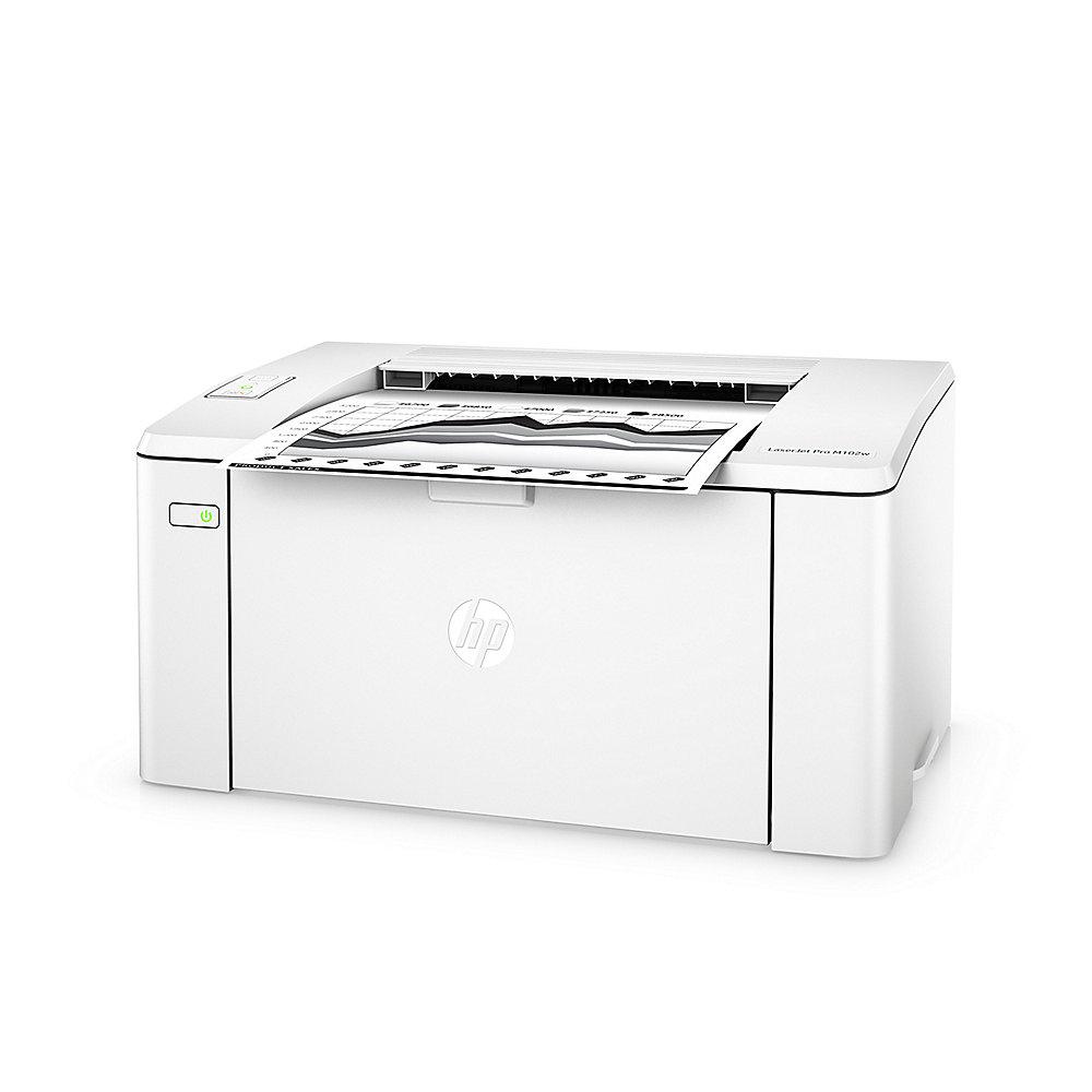 HP LaserJet Pro M102w S/W-Laserdrucker USB WLAN, HP, LaserJet, Pro, M102w, S/W-Laserdrucker, USB, WLAN