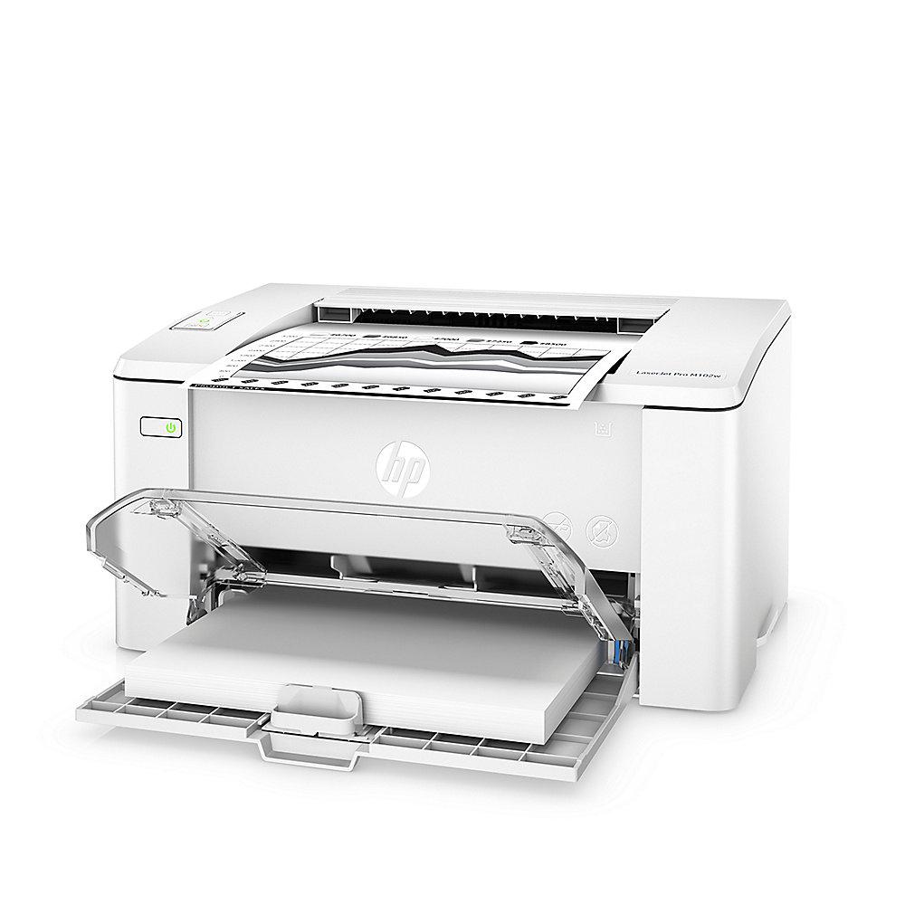 HP LaserJet Pro M102w S/W-Laserdrucker USB WLAN, HP, LaserJet, Pro, M102w, S/W-Laserdrucker, USB, WLAN